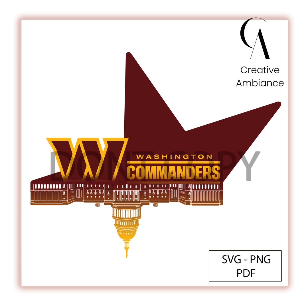 Commanders PNG-PDF-SVG, Commanders Football Team Digital Design - Etsy ...