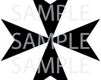 Maltese Cross - Digital Download - Multiple files (i.e SVG, PNG, EPS, etc.)