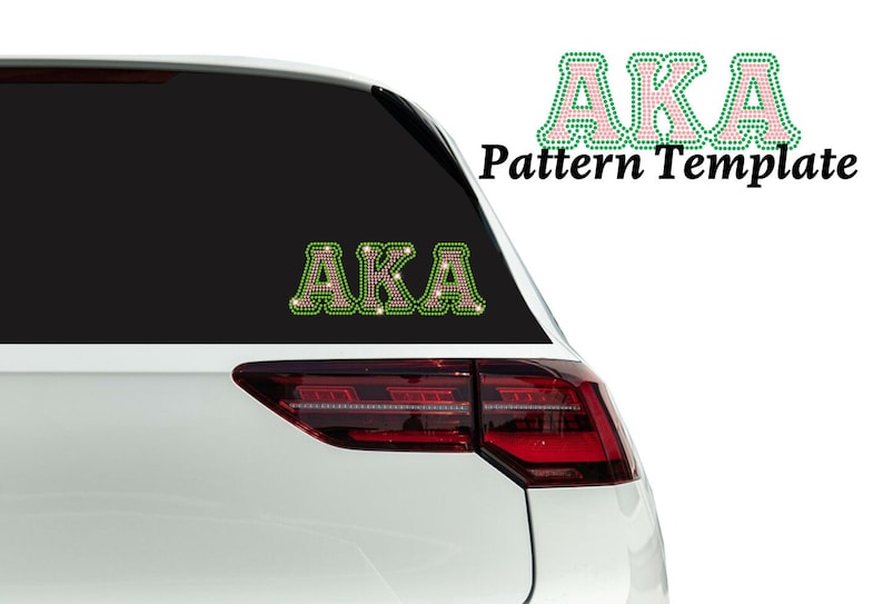 Rhinestone Bling Decal Sticker Greek Alphabet Letters for Car Window ...