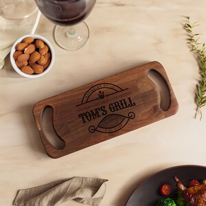 Fathers Day Gift, BBQ Cutting Board, Personalized Cutting Board, Custom Cutting Board, Grilling Gifts, Engraved Cutting Board, Custom Gifts