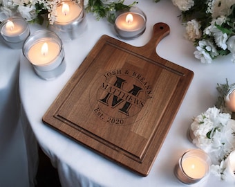 Cutting Board, Personalized Charcuterie Board, Wedding Gift, Custom Cutting Board, Housewarming Gift, Engraved Wood Board,Bridal Shower Gift