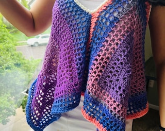 Square Charm Crochet Tank Top Pattern | Easy Kerchief Halter (PDF Pattern)