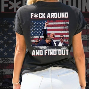 Donald Trump grafisch T-shirt: republikeinse 2024 katoenmix