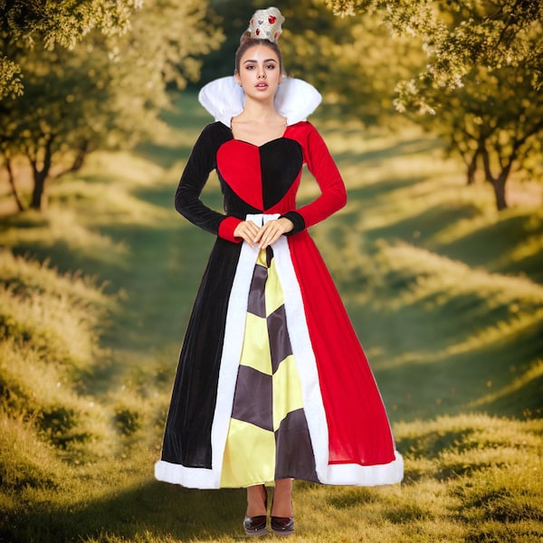 Adult Women's Enchanting Royal Heart Queen Costume