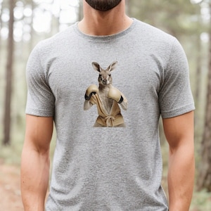 Boxing Kangaroo Shirt, Kangaroo Tshirt, Boxing Shirt Men, Men&#39;s Kangaroo Tee, Kangaroo Graphic T-shirt, Kangaroo Lover Tee, Gift For Him