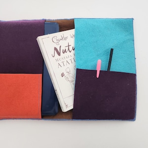 Funda de fieltro para portátil hecha a medida, funda para libros, funda para portátil hecha a mano de fieltro de lana, de alta calidad y elegante, colorida, para hombres, mujeres, niños, regalo