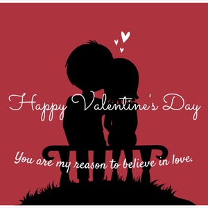 Biglietto d'auguri stampabile con messaggio d'amore per San Valentino / Download immediato / Biglietto digitale per la tua dolce metà