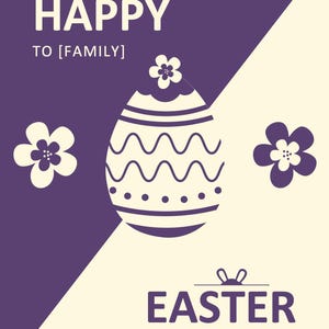 Osterkarten für Familie und Freunde / Perfekt für Einladungen, Grüße oder Osterfeiern