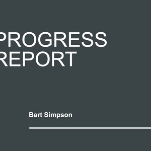 Project status report / Customizable report design / Editable PowerPoint template / Business report format / Stakeholder presentation