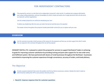 Business Proposal Template Word | Client Pitch & Project Plan | Editable Service Agreement