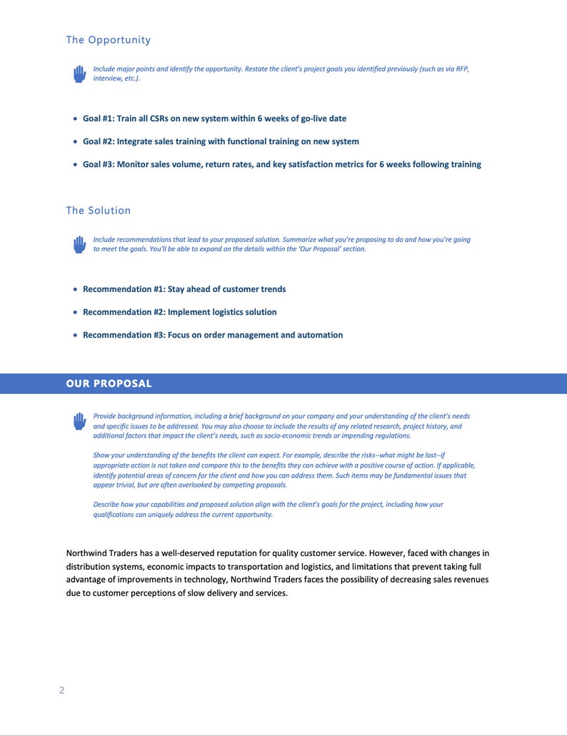 Business Proposal Template Word | Client Pitch & Project Plan ...