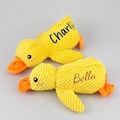 Personalized Duck Dog Toy, Custom Pet Plush Toy, Embroidered Puppy Toy, Dog Lover Gift, New Puppy Gift for Dogs, Gift for Pet Owners
