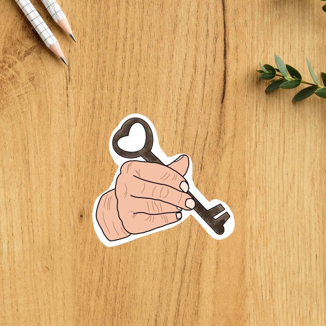 Key Dependency Sticker Palestine Key Sticker | Hand-drawn Design, Waterproof Vinyl - Etsy