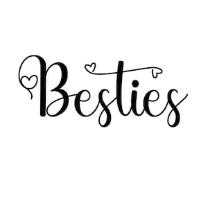 Besties SVG, PNG, Best Friends SVG, Mommy and Me Shirt Design, Instant Download, Mom Valentine Sweatshirt svg, Matching Valentine Shirts