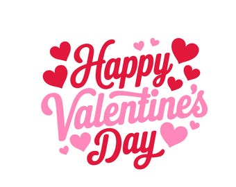 Happy Valentine's Day SVG , Valentine's Day Shirts svg, Cute Valentines svg, Love svg, Valentine Gift, Hand written quotes, Cut File Cricut