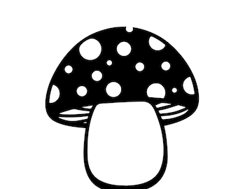 MUSHROOM SVG, MUSHROOM Clipart, Mushroom Svg cut files for Cricut, Fungi Svg Cut Files