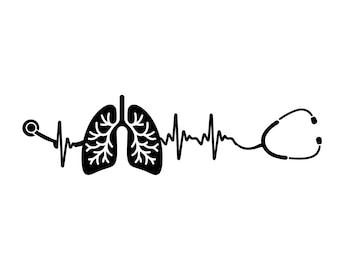 Heart Stethoscope Lungs Heartbeat Svg, Lungs Svg, Dialysis PCT svg, Therapist Therapy svg, Lungs disease svg, transplant svg, dialysis svg