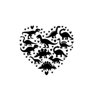 Dinosaur Heart SVG, Valentine Dinosaur SVG, Dinosaur SVG, Valentine&#39;s Day Shirts svg, Valentine Gift, Kid&#39;s Shirt svg, Cut File Cricut