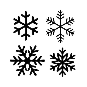 スノーフレーク SVG バンドル、デジタルダウンロード用スノーフレーク、冬の SVG スノーフレーク ファイル、Cricut、シルエット、Glowforge svg/png/
