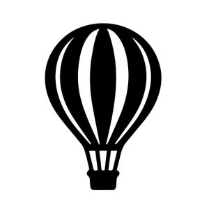 Balon na gorące powietrze Svg, pliki SVG, pliki SVG dla Cricut, SVG Cricut, obrazy SVG, projekty SVG, clipart, pobieranie cyfrowe, sylwetka SVG