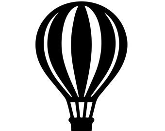Hot Air Balloon Svg, svg files, svg files for cricut, svg cricut, svg images, svg designs, clipart, Digital Download, Silhouette Svg