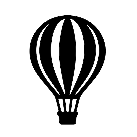 Hot Air Balloon Svg, svg files, svg files for cricut, svg cricut, svg images, svg designs, clipart, Digital Download, Silhouette Svg