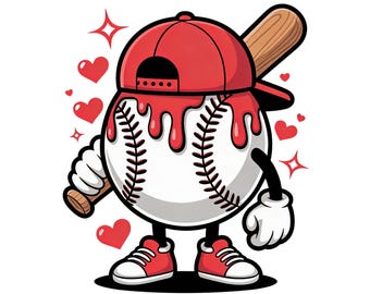 Baseball Drip Valentines PNG, Cool Sports Design for Boys & Men baseball drip Png, baseball player, boys baseball, game day,