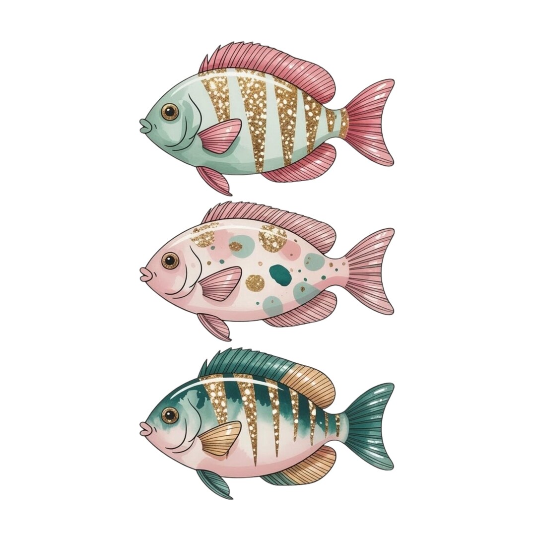 Preppy Fish PNG Bass Coastal Beach Sublimation Design Ocean Summer ...
