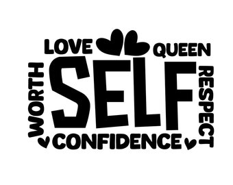 Self love svg, self worth svg, self confidence svg, self respect svg, black woman png, dope melanin png, healing era png, graffiti png