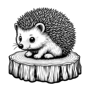 Ouriço Fofo Svg