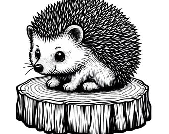 Cute Hedgehog Svg