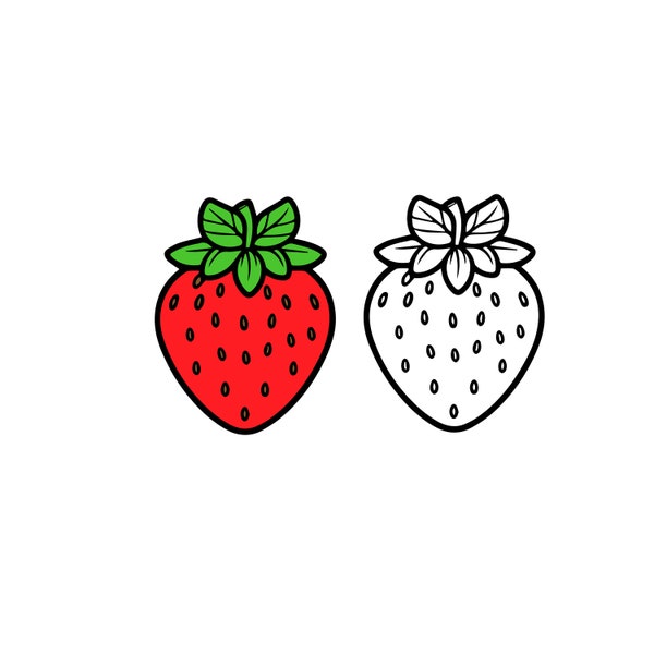 Strawberry - Instant Digital Download - svg, png, and eps files included