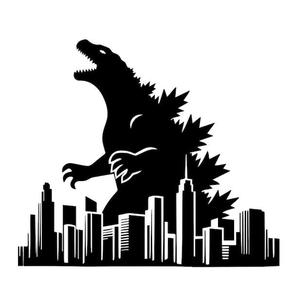 Godzilla Svg Png Eps Jpg