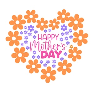 Happy Mother&#39;s Day SVG, Mom Shirt Mother&#39;s Day Gift, Mom Life, Birth Flowers, Mom Day, Happy Mothers Day svg png eps Digital Download