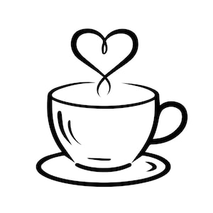 Tazza da caffè svg, svg, caffè svg, caffè con vapore svg, tazza da tè svg, chicchi di caffè svg, vettore di caffè, eps, png, file silhouette, stampa