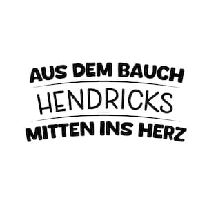 German plotter file - from the belly right into the heart baby body - baby shower gift svg - father gift - father&#39;s day svg - cricut - shirt