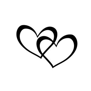 LIEFDE SVG, gekoppelde harten SVG, 2 harten SVG, Love Hearts SVG, Valentijnsdag clipart, Cricut downloaden, liefde Valentijnsdag SVG, EPS