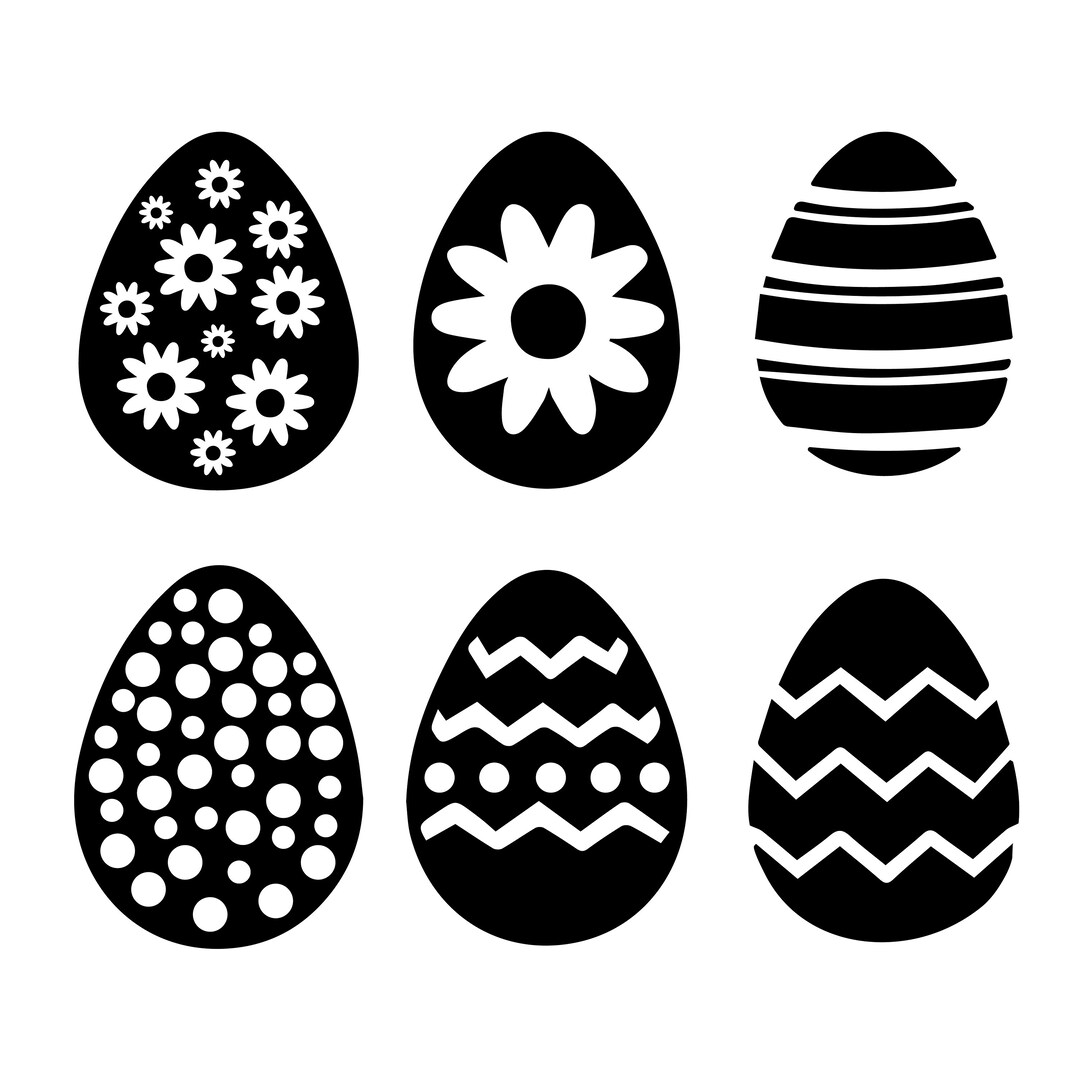 Easter Egg Bundle SVG Files | Easter 2024 Cut Files | Easter Egg ...