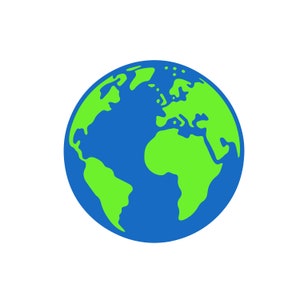 Earth SVG, Layered Earth SVG, Planet SVG, Globe svg, World svg, Cut File for Cricut, Sublimation Files