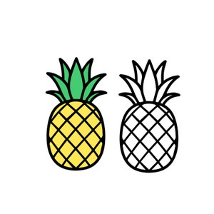 Ananas SVG, Ananas Clipart, Ananas Druck SVG, SVG-Dateien, Cricut, Silhouette Schnitt Dateien