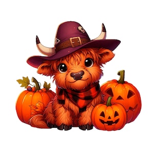 Halloween Highland Cow PNG,svg Bull Png,Retro Halloween Png, Ghost Cows Png, Funny Cow Png, Fall Png,Spooky Season,Cow Halloween png