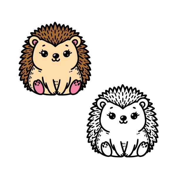 Cute Hedgehog Svg