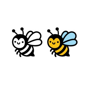 Bee Outline SVG Bundle, Cute Honey Bee cutting file, Bee SVG, Bee Clipart, Bee path dotted lines bundle, Bee with heart Digital Download