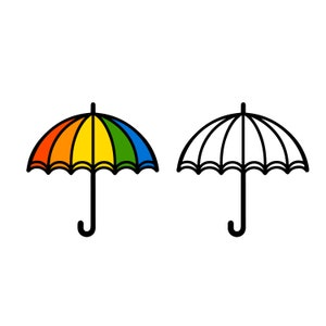 Umbrella svg, eps, png, jpg, umbrella colors svg, umbrella outline svg, umbrella transparent background, instant download