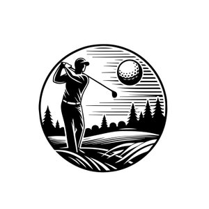 Golfen SVG, golfer SVG, golfbal SVG, golfclub SVG, golfspeler SVG, golfen gesneden bestanden, Cricut, silhouet, PNG, SVG, EPS