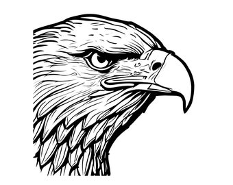Eagles Svg, Eagle Head Clipart, Eagle Face Svg, Eagle Svg Cut Files Cricut, Png, Instant Download, American eagle svg, American symbol svg