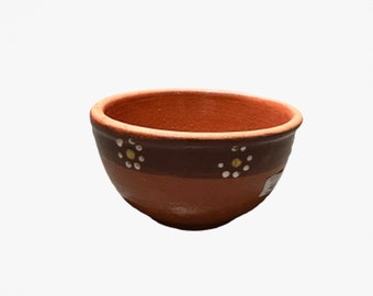 Handwerkliche handbemalte mexikanische Keramikschale, handbemalte mexikanische Schüssel, Suppenschüssel, Tonschüssel, handgefertigte Schüssel