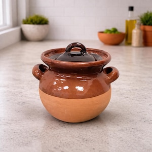 Handmade Small Clay Pot, Olla de Barro, Authentic Mexican Pottery, Birthday Gift, Kitchen, Mexican Pottery