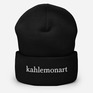 KahlemonArt Markenmütze, bestickte Mütze, personalisierte Mütze, Namensmütze, bunte Mütze, Markenkleidung, Mütze, minimalistischer Stil