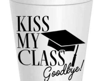 Graduation Foam cups - sleeve of 10 16oz cup